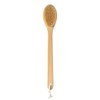 Bamboo Long Handle Back Scrubber Brush,Dry Body Scrubber for Dry