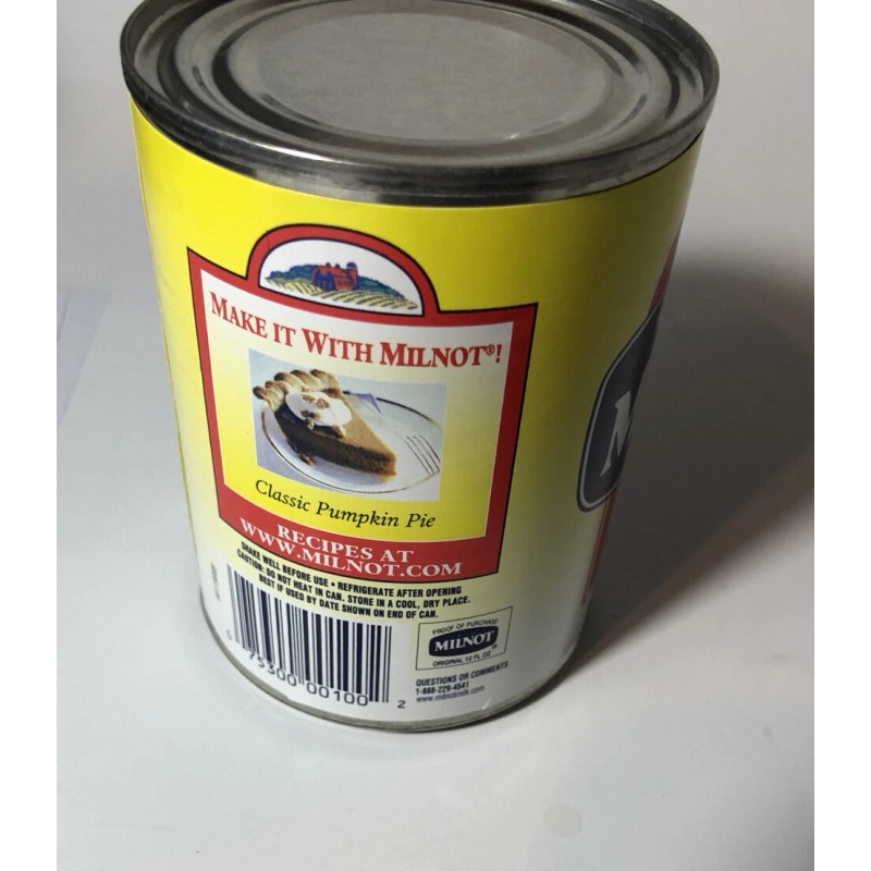 Milnot Lot of 6 Milnot Evaporated Filled Milk 12 Oz