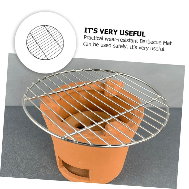 Levemolo Round Stainless Steel Grill Mesh Multi Function BBQ Grate