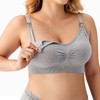 HBselect Women’s Maternity/Nursing Bra, Seamless Non-Wired Nursing Bra with Additional