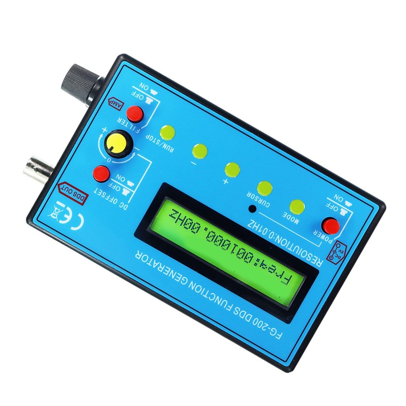 Function Generator FG-200 DDS Multifunctional 0.01Hz‑500KHz Sine Square Sawtooth High