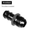 VehiMata 6AN Male to 1/4" Barb Push on Fitting Adapter
