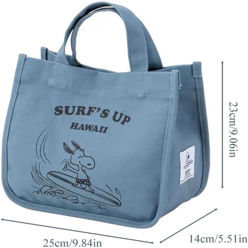 Snoopy Lunch Bag, Snoopy Tote Bag, Unisex Lunch Bag, Simple,