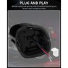 NTHREEAUTO Smoked LED Strobe Brake Tail Light Rear Taillight Compatible