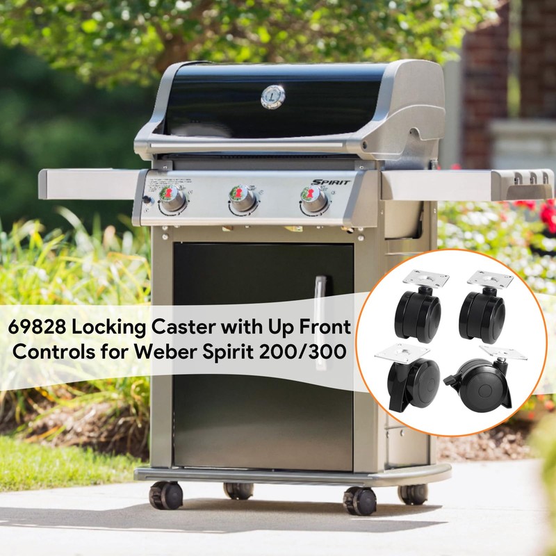 69828 Grill Wheels for Weber Spirit 200/300 Series Grills (2013