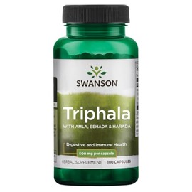 Swanson Triphala Cleanse Detox GI Tract 500 mg 100 Capsules (Caps)