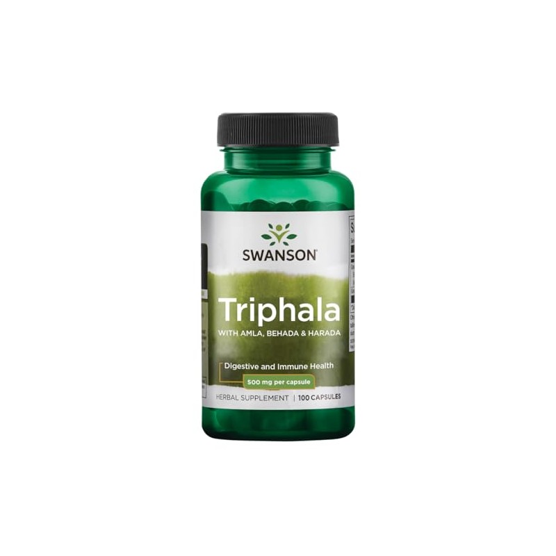 Swanson Triphala Cleanse Detox GI Tract 500 mg 100 Capsules