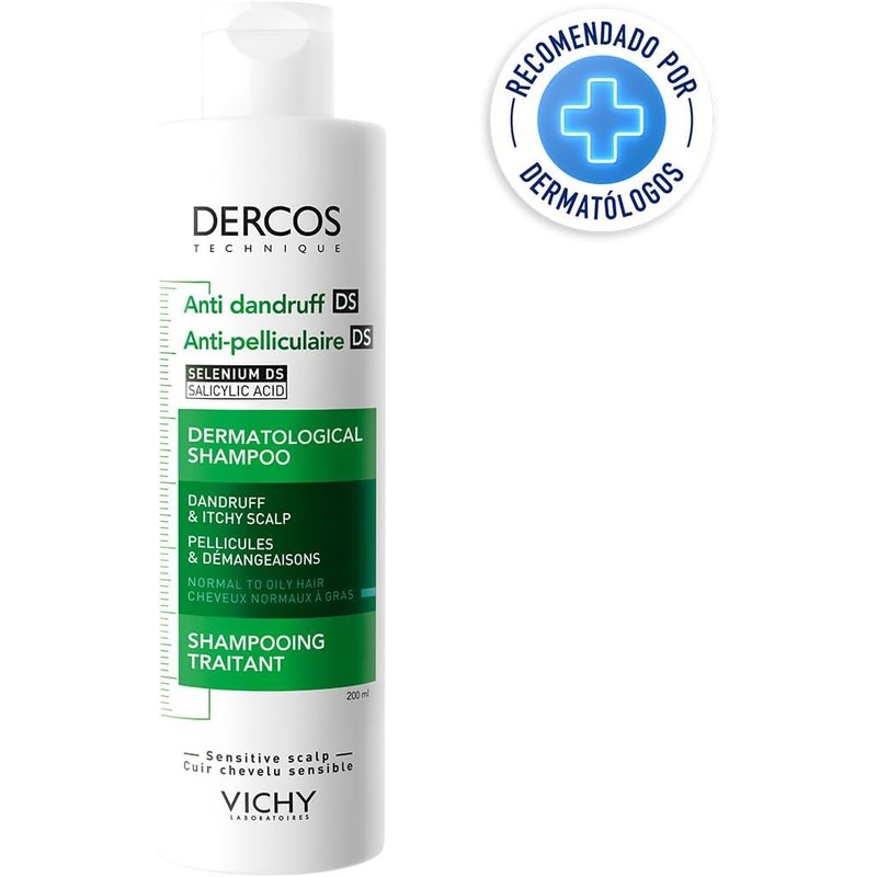 Vichy "vichy dercos caspa grasa 200ml shampoo para combatir la