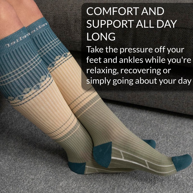 360 RELIEF 2 Pairs Compression Socks for Women & Men