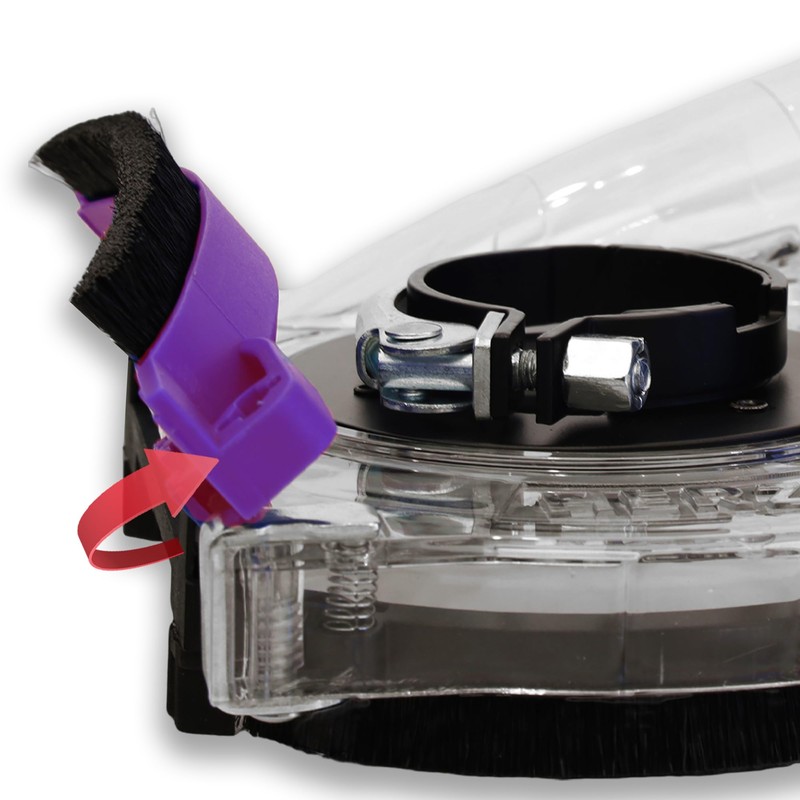 HERZO Universal Suction Hood for Angle Grinder 115/125 mm