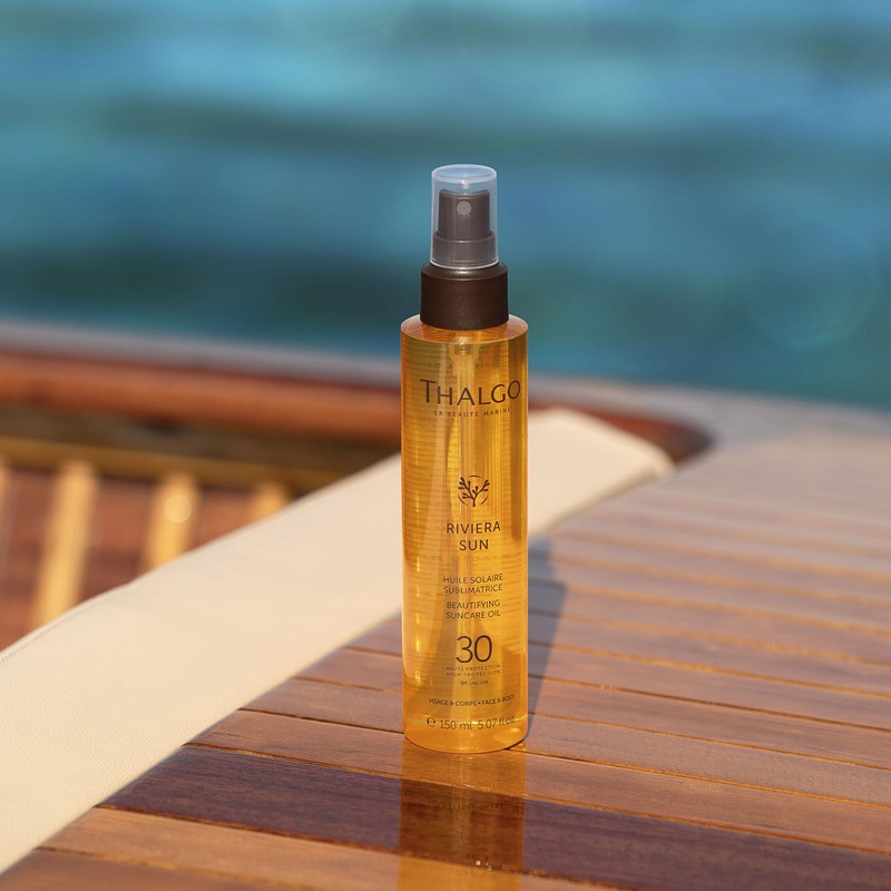 THALGO Sun Care Oil SPF30 for Face, Body and Hair,