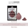 SILSTAR PROFESSIONAL Konjac Facial Sponge Tear Drop Rose Red Clay