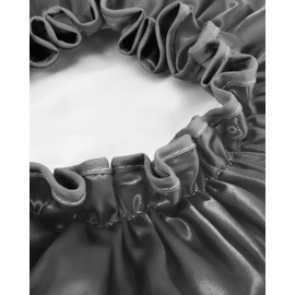 Aquior Shower Caps, Reusable Shower Cap for Women, Double Layer Waterproof Hair Cap, Large Size for All Hair Lengths,for Girls Spa Home Salon Use (Black)