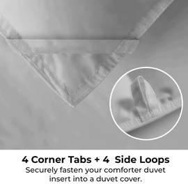 CGK Unlimited Alternative Down Comforter- Warm, Lightweight, Luxury, & Breathable Hotel Quality Bedding Set- Oversized Cooling Microfiber Duvet Insert Comforter- Light Gray