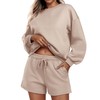 PINSPARK Womens Sweatsuits 2 Piece Set Long Sleeve Matching Sweat