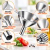 Stainless Steel Funnel Set for Bottle & Jar Filling –