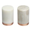 Creative Co-Op Marble Peper Shakers (Set of 2) Salt and