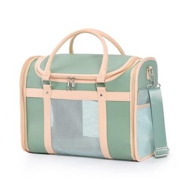 Kitten Carrier,Foldable Waterproof Premium PU Leather Purse for cat and Dog,Durable Scratch Proof, Portable Bag Carrier for Kitten and Dog,pet Soft Ca