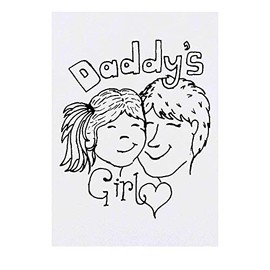 'Daddy's Girl' Temporary Tattoo - Water Resistant, Skin-Safe, Non-Toxic Transfer (TO00021765)