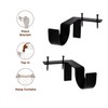 Black Tap Bracket - No Drill Curtain Rod Bracket 1"
