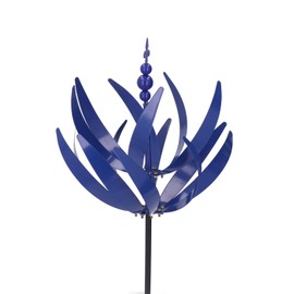 Wind Chime, 35.4 Inch Double-Sided Wind Sculptures, Metal Windmill, Easy to Rotate with Vertical Sculpture Stake Construction, Metal Wind Chimes for Patio Lawn