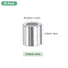 M METERXITY Pack of 25 Aluminum Crimp Loop Sleeves 5mm