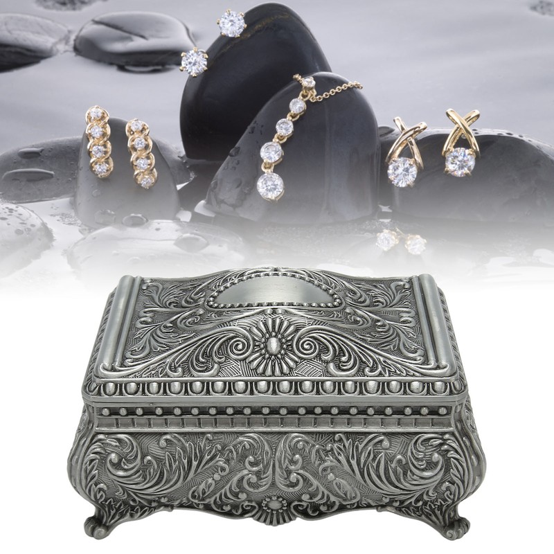 Vintage Jewelry Box Innovative European Style Light Luxury Metal Trinket