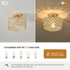 Gold Crystal Ceiling Light Fixture,Modern Semi Flush Mount Ceiling Lighting