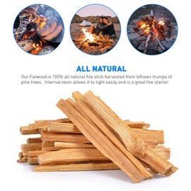 Eco-Stix Fatwood Fire Starter Kindling Firewood Sticks Bulk Packaged Firestarters 100% All Natural Resin Ocote 50LB