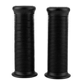 1 Inch 25 mm/1.1 Inch 28 mm Motorcycle Grip, Universal Motorcycle Vintage TPU Grip Handlebar Grip Accessories (Black)