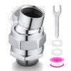 Shower Head Swivel Ball Adapter, Shower Connector Ball Joint, Solid