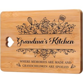 Grandma Birthday Gifts,Grandma's Kitchen Gift,Gifts for Grandma,Cutting Board,Bamboo Cutting Board Grandma Gifts Quality Craftsmanship Mothers Day Gifts.