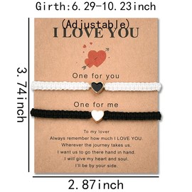 I Love You Gifts Bracelets for Couples Valentines Day Gifts for Wife Husband Couple Matching Bracelets for Bf Gf Anniversary Birthday Gifts for Fiance Fiancee Wedding Gifts for Him Her