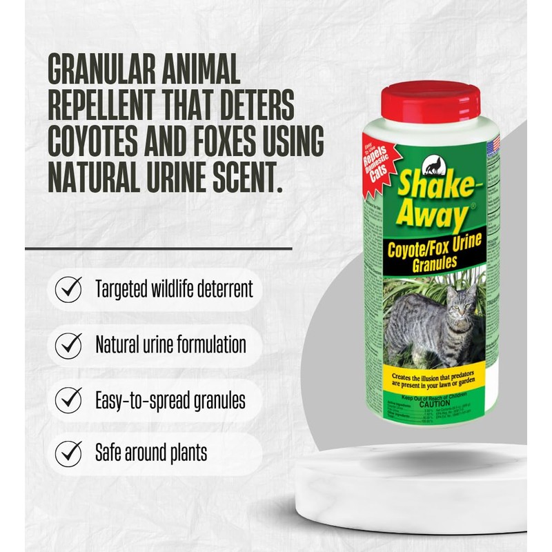 Fox Urine Granules – Shake-Away Urine Animal Repellent Granules for