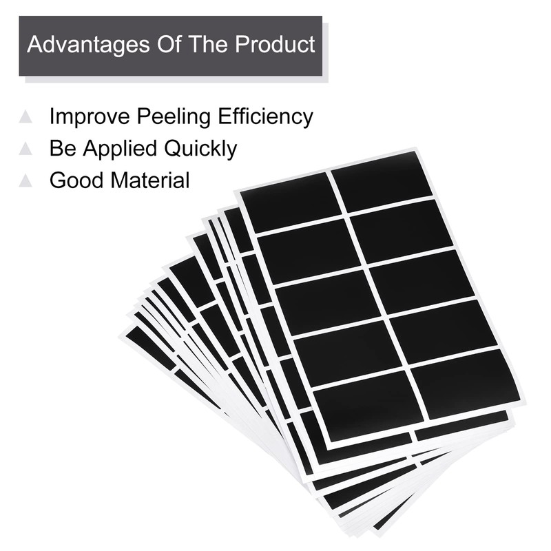 PATIKIL Chalkboard Labels, Blackboard Labels, Chalkboard Stickers, 60x40mm, No Letters,