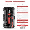 IRONCUBE Multi Ratcheting Screwdriver Set: 56 IN 1 Magnetic Bits
