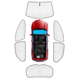 KMF 6pcs Thicken Sun Shades for Chevy Blazer(Not EV) Accessories 2019-2024, Car Window Covers for Windshield Side Rear, UV Block and Blackout Privacy for Camping Outdoor