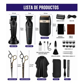 Kit Kemei Profesional: Cortadora de Pelo, Trimmer y Rasuradora para Hombres Kemei2296+2299+2024
