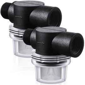 Honoson 2 PCS Water Pump Strainer Filter, RV Replacement 1/2 Twist On Pipe Strainer Compatible with WFCO or Shurflo Pumps, 50 Mesh Stainless Steel Filter Screen Compatible with WFCO or Shurflo Pumps