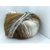 Browns White Vivid Wool Yarn - #4 Weight (Worsted) Wool,