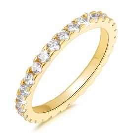 TOBENO 14K Gold Rings for Women Gold Engagement Rings for Women Gold Promise Rings Comfort Meets Elegance Symbol of Eternal Love Gold Non Tarnish Rings 5-9