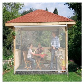 WBBML Roll Up Blinds Waterproof with Zipper PVC Plastic Partition Screen for Outdoor, Terrace, Garden, Customizable (Color : Clear, Size : 1.2x1.8m/3.94x5.9ft)
