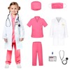 Doctor Costume (Pink, 120CM-M, 5-6T)