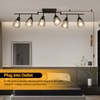 TuyuBEE 6-Light Plug in Track Lighting with Power Cord, Plug