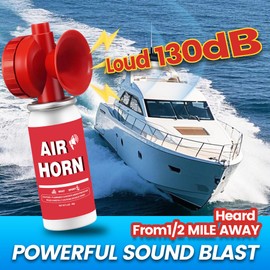 1.4oz Boat Air Horn,130DB Loud Mini Safety Bear Horn Can,Air Horns for Self Defense,Emergency,Sporting Events,Camping essentials,5 Pack