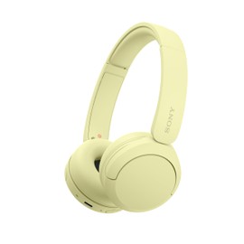 Sony WH-CH520 Wireless Headphones Bluetooth On-Ear Headset with Microphone, Yellow