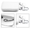 X AUTOHAUX Faux Leather Zipper Car Fob Key Case for