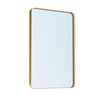 VocalStar 18 x 26 Inch Gold Bathroom Mirror for Wall,