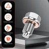 M12 x 1.25 Magnetic Oil Drain Plug, Magnetic Stainless Steel