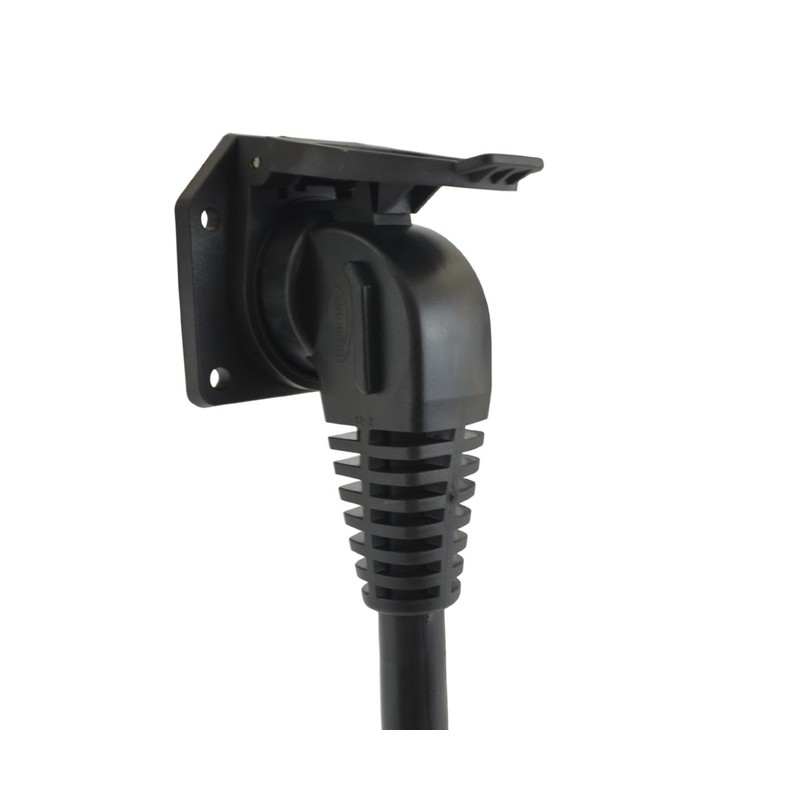Conntek 11110-024EX 7-Way Travel Trailer Extension Cord with Elbow Plug